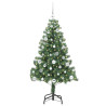 Árbol de Navidad con 150 LED con soporte Verde 150 cm PVC 3