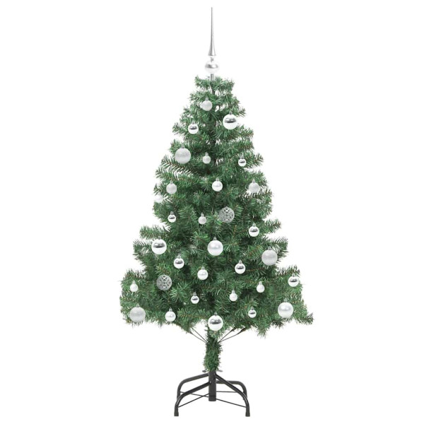 Árbol de Navidad con 150 LED con soporte Verde 150 cm PVC M 4