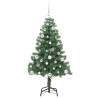 Árbol de Navidad con 150 LED con soporte Verde 150 cm PVC 4