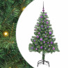 Árbol de Navidad con 150 LED con soporte Verde 150 cm PVC 2