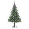 Árbol de Navidad con 150 LED con soporte Verde 150 cm PVC 3
