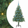 Árbol de Navidad con 150 LED con soporte Verde 150 cm PVC 2