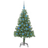 Árbol de Navidad con 150 LED con soporte Verde 150 cm PVC 3