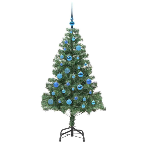 Árbol de Navidad con 150 LED con soporte Verde 150 cm PVC M 4