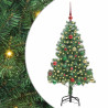 Árbol de Navidad con 150 LED con soporte Verde 150 cm PVC 2
