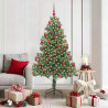 Árbol de Navidad con 300 LED con soporte Verde 180 cm PVC 1