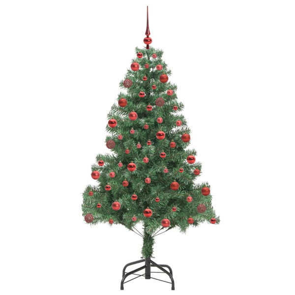 Árbol de Navidad con 300 LED con soporte Verde 180 cm PVC M 4