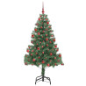 Árbol de Navidad con 300 LED con soporte Verde 180 cm PVC 4