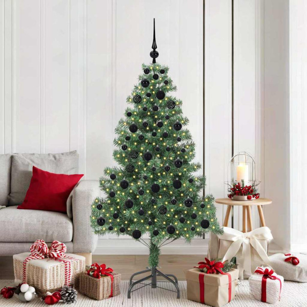 Árbol de Navidad con 300 LED con soporte Verde 180 cm PVC D