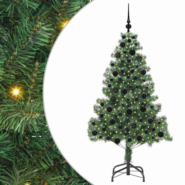 Árbol de Navidad con 300 LED con soporte Verde 180 cm PVC M 2