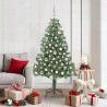 Árbol de Navidad con 300 LED con soporte Verde 180 cm PVC 1