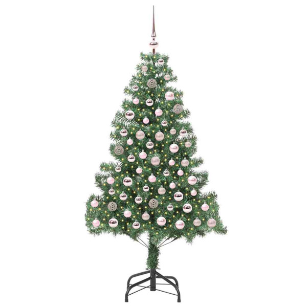 Árbol de Navidad con 300 LED con soporte Verde 180 cm PVC M 3