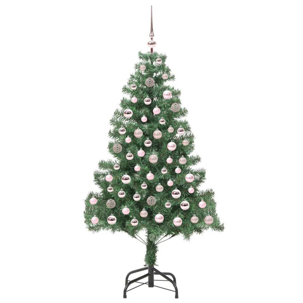 Árbol de Navidad con 300 LED con soporte Verde 180 cm PVC M 4
