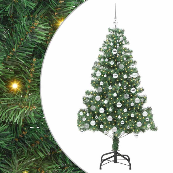 Árbol de Navidad con 300 LED con soporte Verde 180 cm PVC M 2