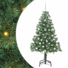 Árbol de Navidad con 300 LED con soporte Verde 180 cm PVC 2