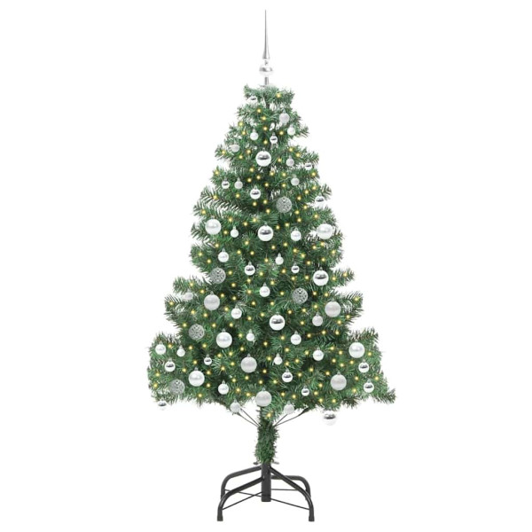 Árbol de Navidad con 300 LED con soporte Verde 180 cm PVC M 3