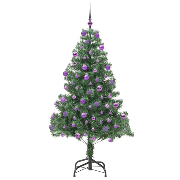 Árbol de Navidad con 300 LED con soporte Verde 180 cm PVC M 4