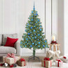 Árbol de Navidad con 300 LED con soporte Verde 180 cm PVC 1