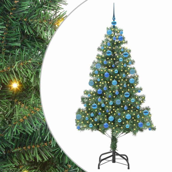 Árbol de Navidad con 300 LED con soporte Verde 180 cm PVC M 2