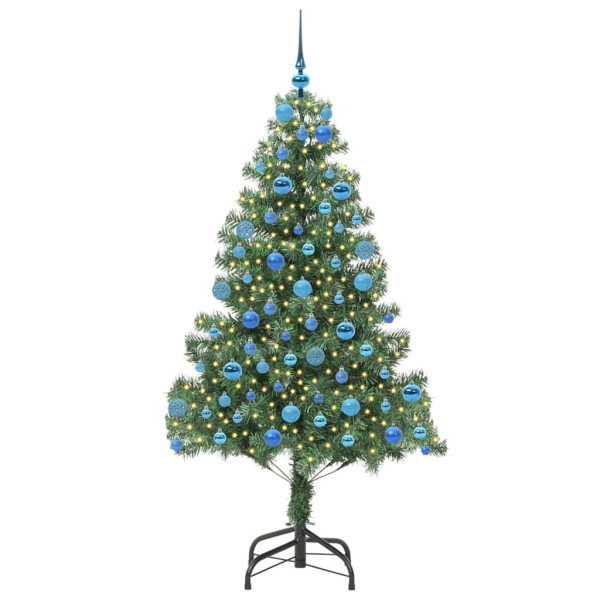 Árbol de Navidad con 300 LED con soporte Verde 180 cm PVC M 3