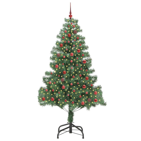 Árbol de Navidad con 300 LED con soporte Verde 210 cm PVC M 3