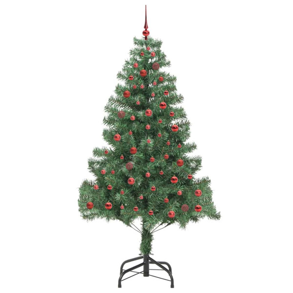 Árbol de Navidad con 300 LED con soporte Verde 210 cm PVC M 4