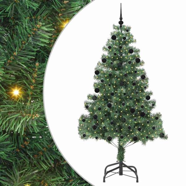 Árbol de Navidad con 300 LED con soporte Verde 210 cm PVC M 2