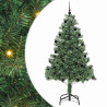 Árbol de Navidad con 300 LED con soporte Verde 210 cm PVC 2