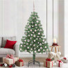 Árbol de Navidad con 300 LED con soporte Verde 210 cm PVC 1