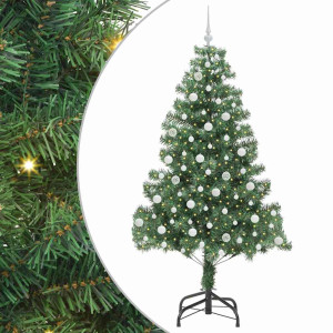 Árbol de Navidad con 300 LED con soporte Verde 210 cm PVC H