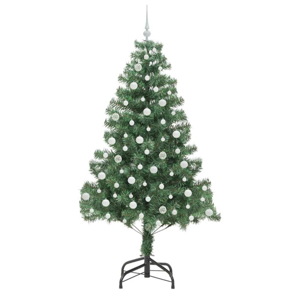 Árbol de Navidad con 300 LED con soporte Verde 210 cm PVC M 4