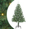 Árbol de Navidad con 300 LED con soporte Verde 210 cm PVC 2