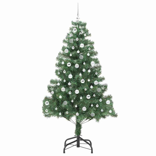 Árbol de Navidad con 300 LED con soporte Verde 210 cm PVC M 4