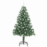 Árbol de Navidad con 300 LED con soporte Verde 210 cm PVC 4