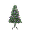 Árbol de Navidad con 300 LED con soporte Verde 210 cm PVC 4