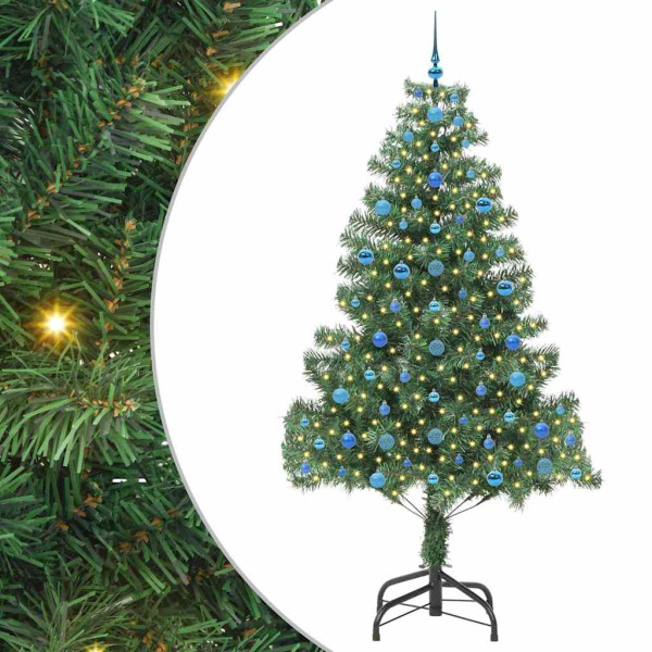 Árbol de Navidad con 300 LED con soporte Verde 210 cm PVC M 2