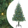 Árbol de Navidad con 300 LED con soporte Verde 210 cm PVC 2