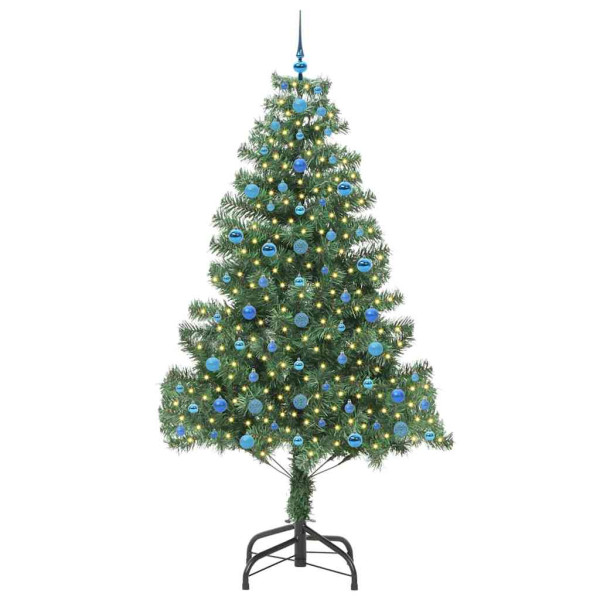 Árbol de Navidad con 300 LED con soporte Verde 210 cm PVC M 3