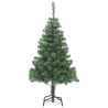 Árbol de Navidad con 300 LED con soporte Verde 210 cm PVC 5