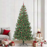 Árbol de Navidad con 300 LED con soporte Verde 240 cm PVC 1