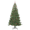 Árbol de Navidad con 300 LED con soporte Verde 240 cm PVC 3