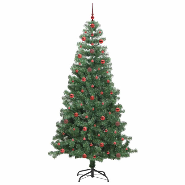 Árbol de Navidad con 300 LED con soporte Verde 240 cm PVC M 4