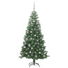 Árbol de Navidad con 300 LED con soporte Verde 240 cm PVC 4