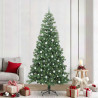 Árbol de Navidad con 300 LED con soporte Verde 240 cm PVC 1