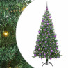 Árbol de Navidad con 300 LED con soporte Verde 240 cm PVC 2