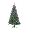 Árbol de Navidad con 300 LED con soporte Verde 240 cm PVC 4