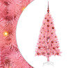 Árbol de Navidad con 150 LED con soporte Rosa 120 cm PVC 2