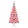 Árbol de Navidad con 150 LED con soporte Rosa 120 cm PVC 3