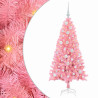 Árbol de Navidad con 150 LED con soporte Rosa 120 cm PVC 2
