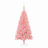 Árbol de Navidad con 150 LED con soporte Rosa 120 cm PVC 3